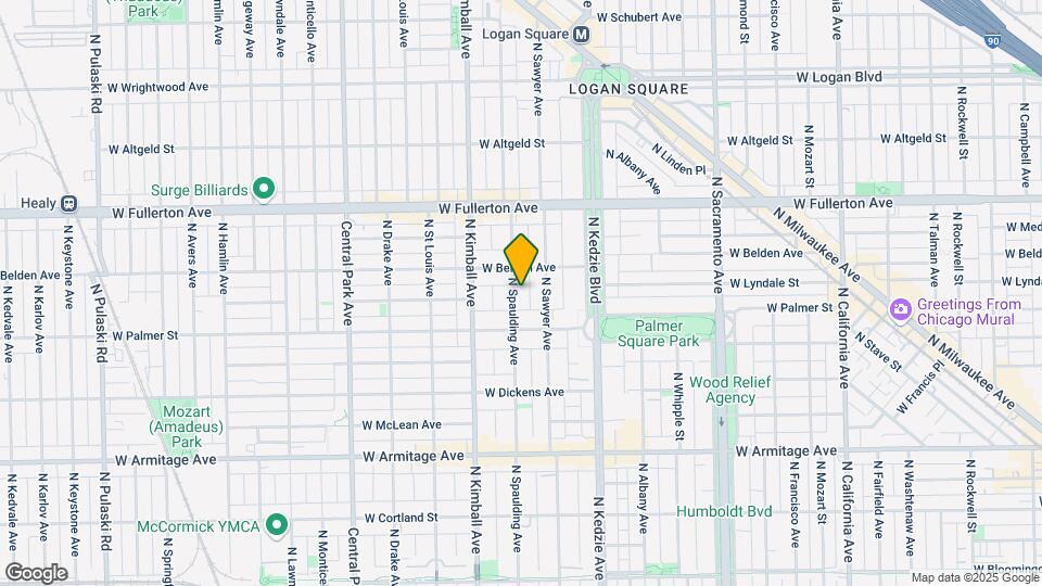 2233 N Spaulding Ave Map and Location Details