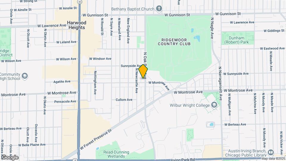 6800 W Montrose Ave Map and Location Details