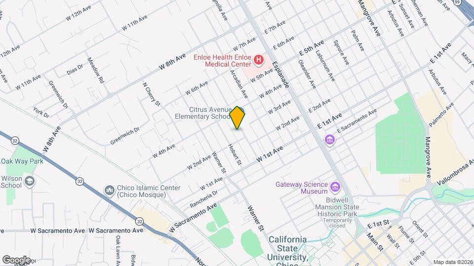 1221 Citrus Ave Map and Location Details