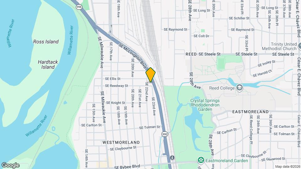 2219 SE Reedway St Map and Location Details