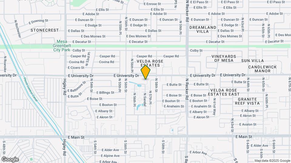 5722 E Butte St Map and Location Details