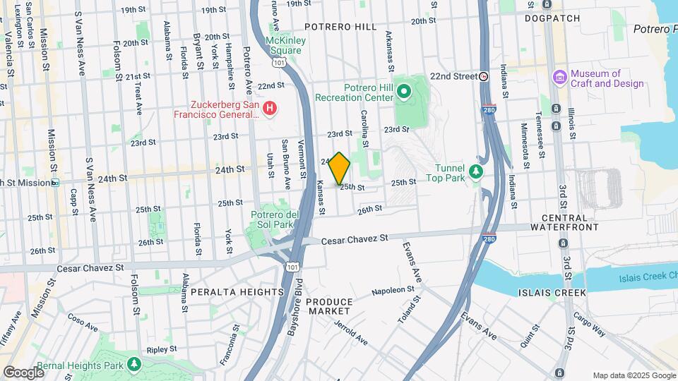 1401 Rhode Island St Map and Location Details