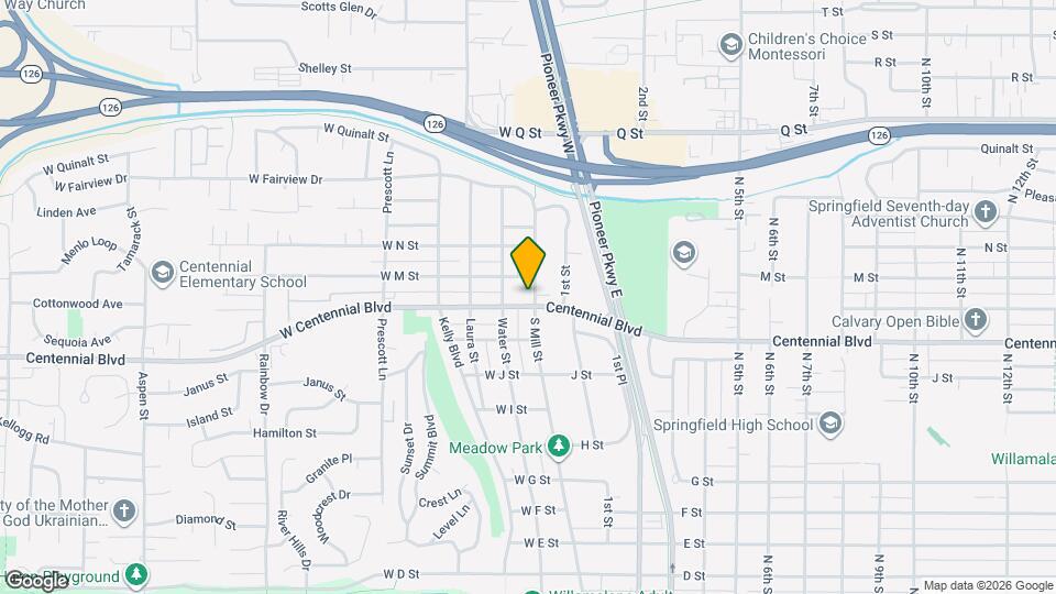 1316 S Mill St Map and Location Details