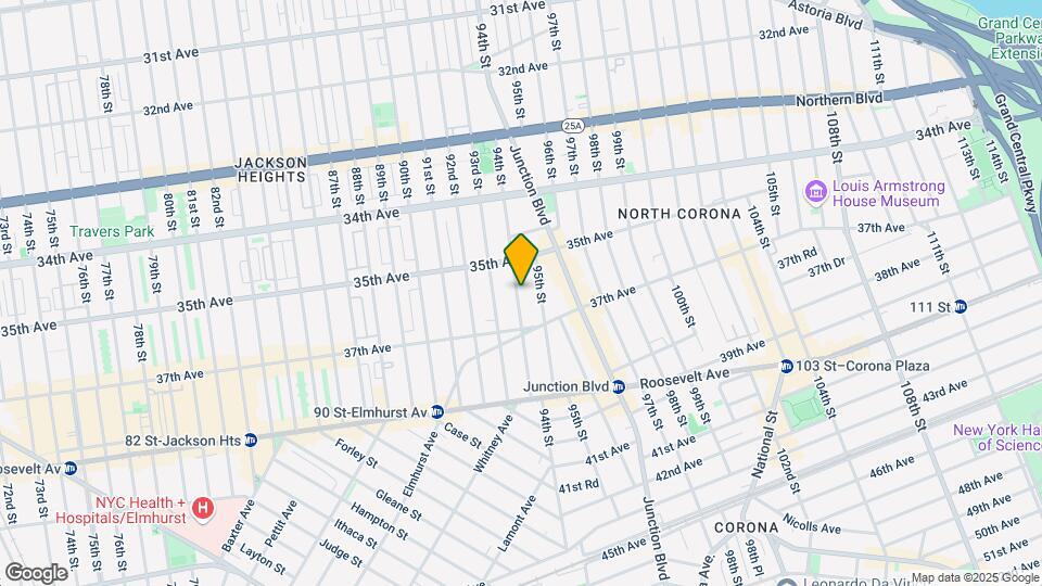 35-05 94th Street and 35-08 95th Street Mapa y Detalles de la Ubicación