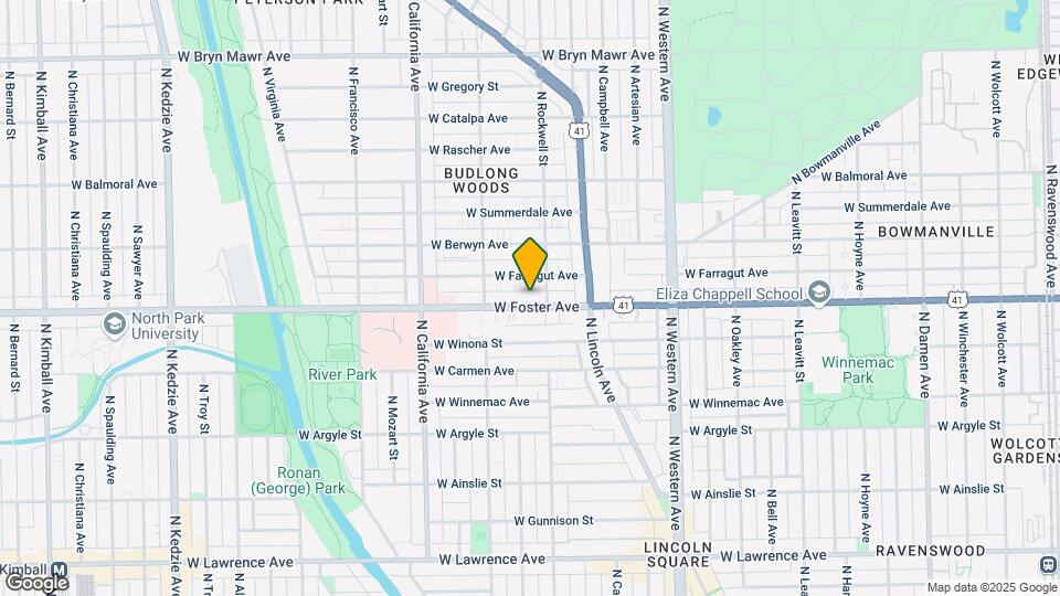 2614 W Foster Ave Map and Location Details