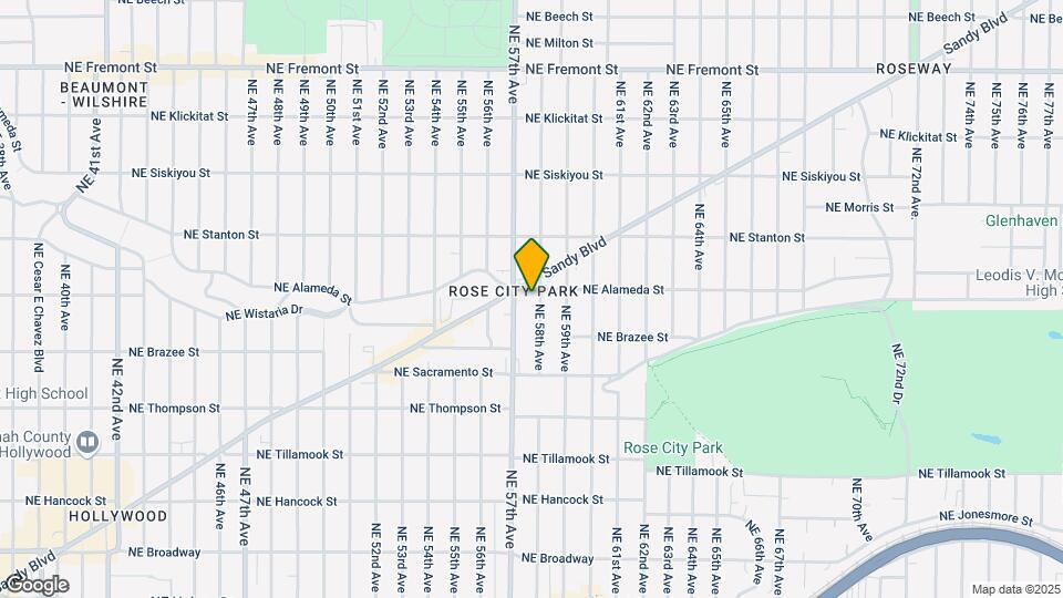 5834 NE Alameda St Map and Location Details