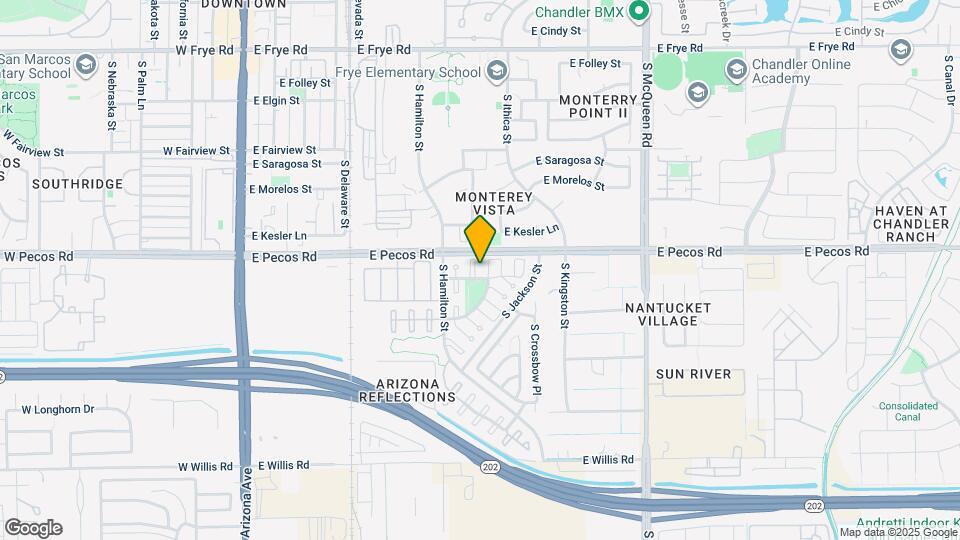 1033 S San Vincente Ct Map and Location Details