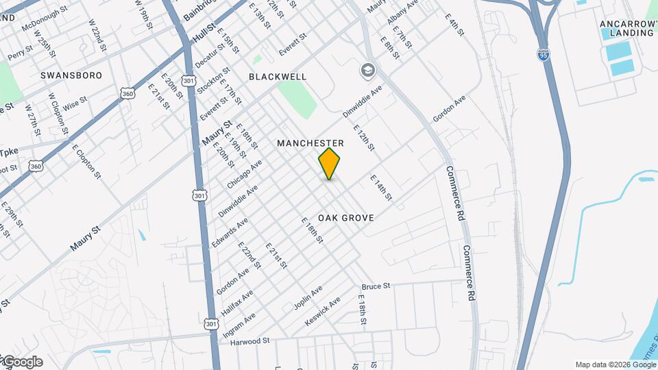 1010 E 16th St Map and Location Details