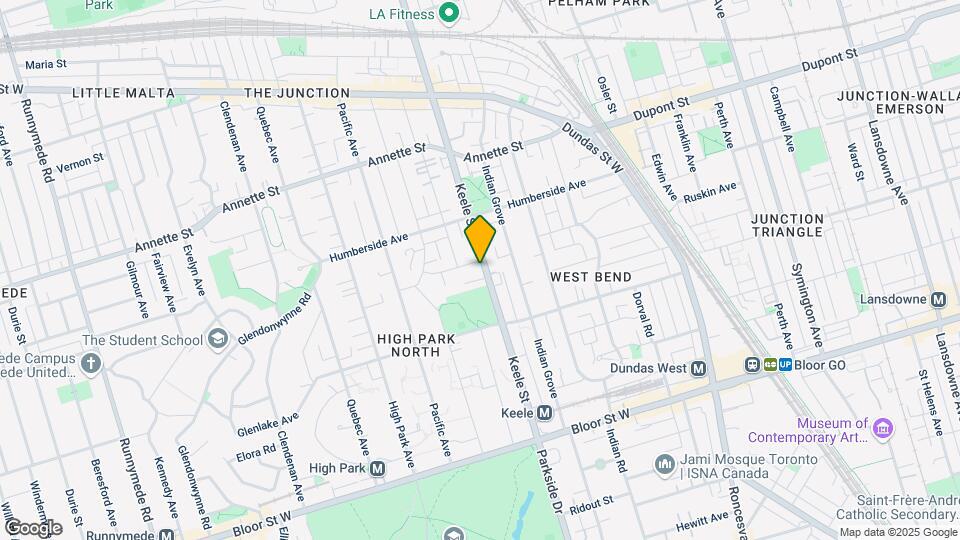 216 Keele St Map and Location Details