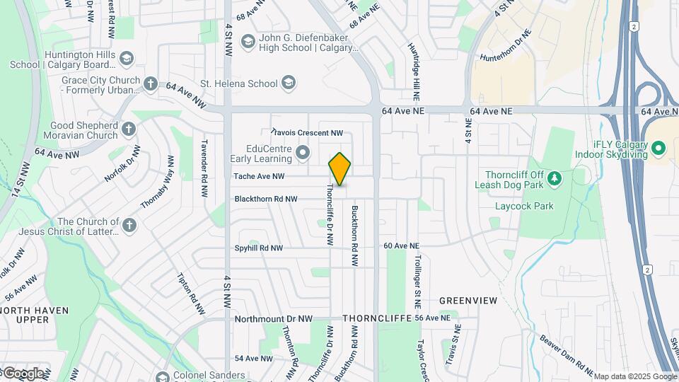 136 Blackthorn Rd NW Map and Location Details