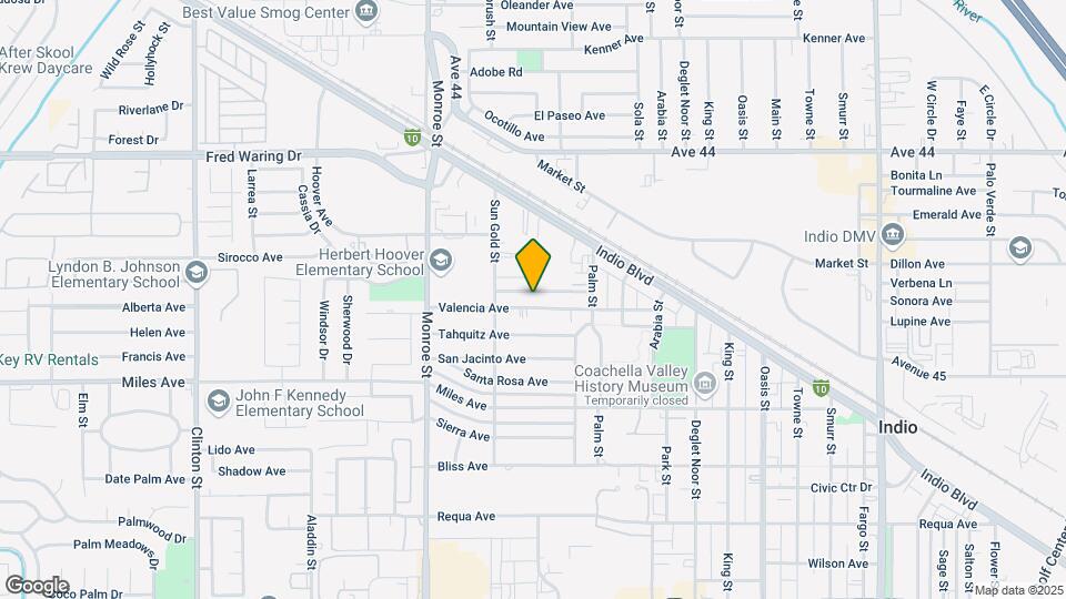 82286 Valencia Ave Map and Location Details