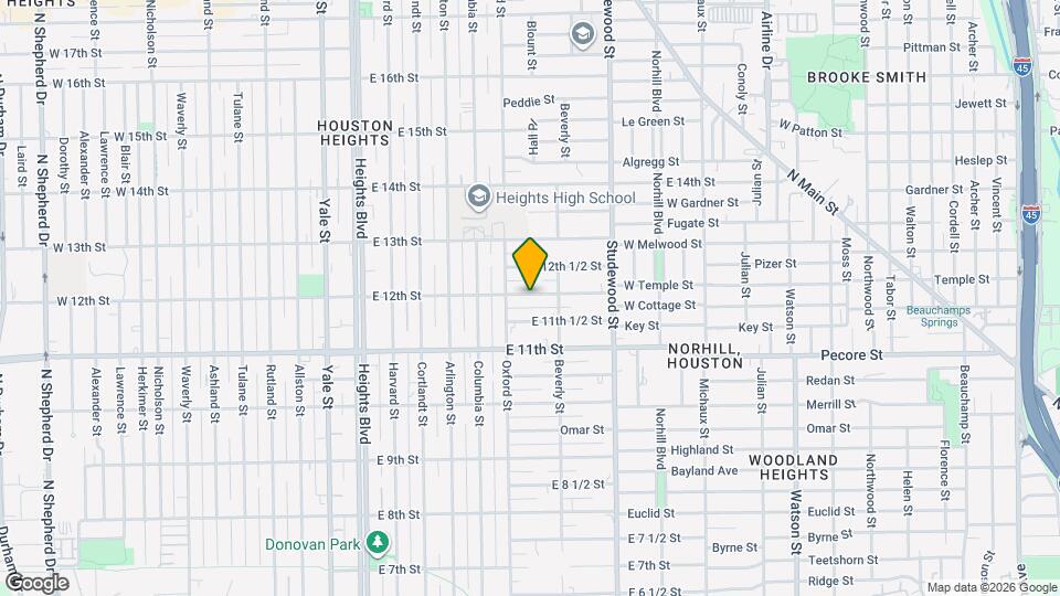 618 E 12th St Map and Location Details