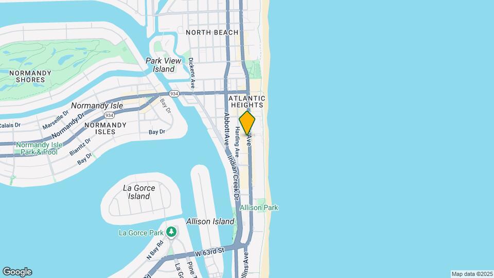 6800 Collins Ave, Unit 1400 Map and Location Details