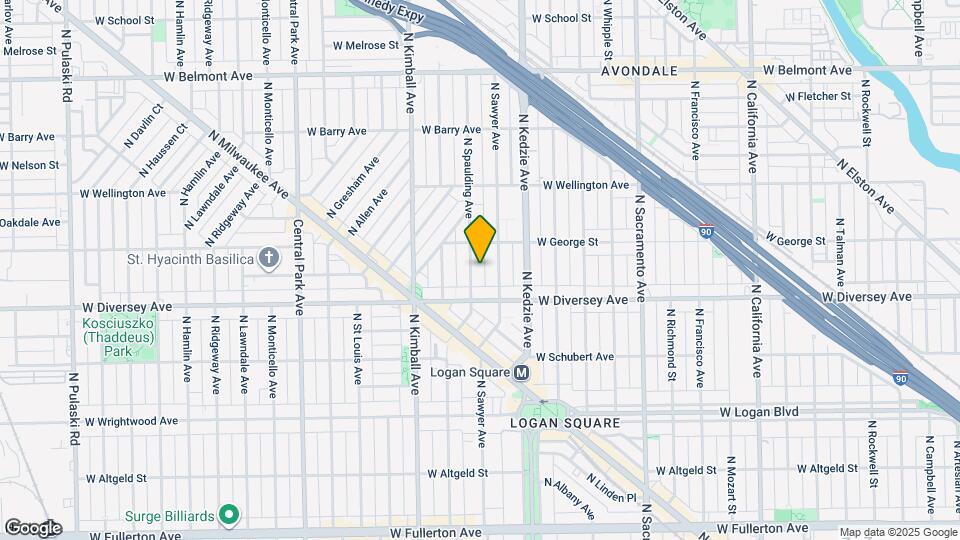2833 N Spaulding Ave Map and Location Details