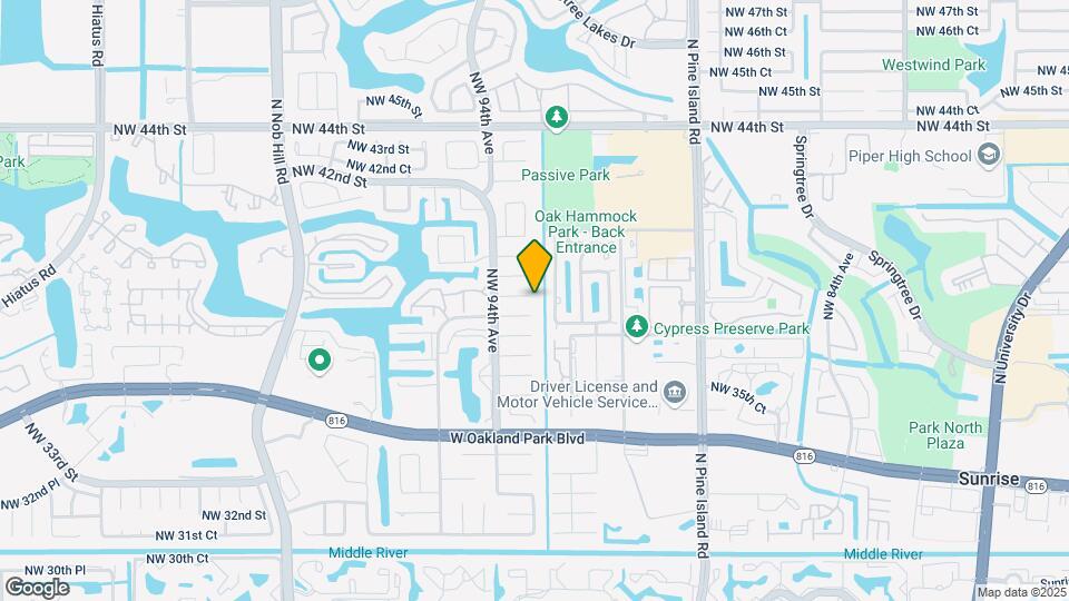 9310 NW 38th Pl Map and Location Details