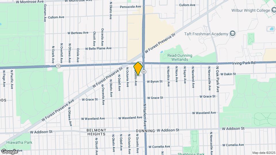 3915 N Oconto Ave Map and Location Details