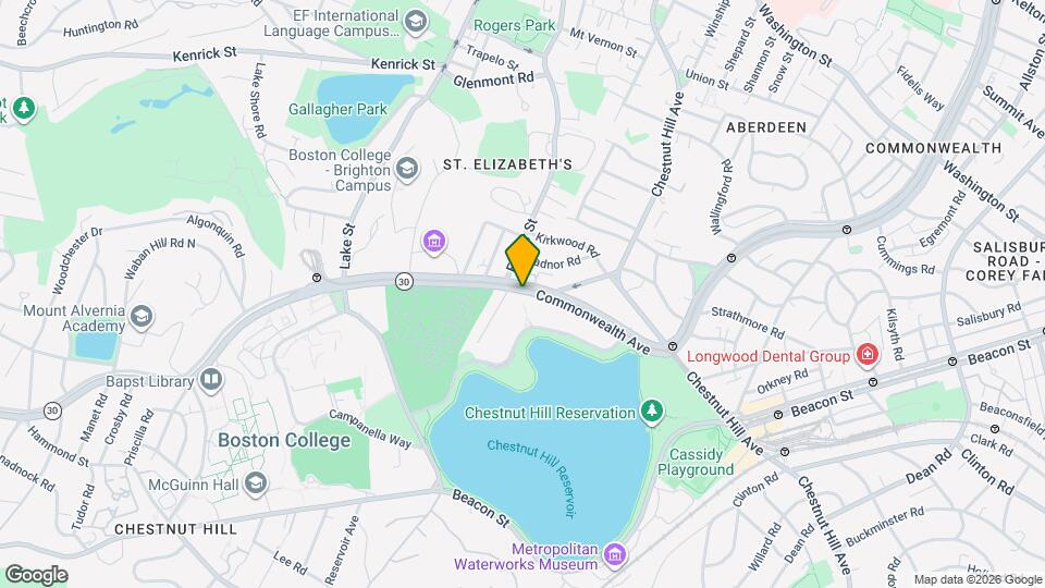 2012 Commonwealth Ave Map and Location Details