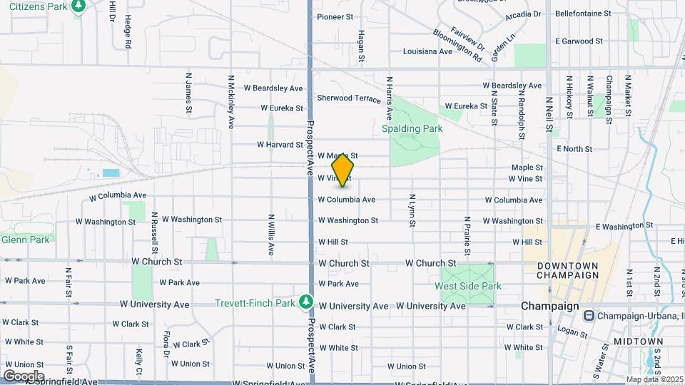 810 W Columbia Ave Map and Location Details