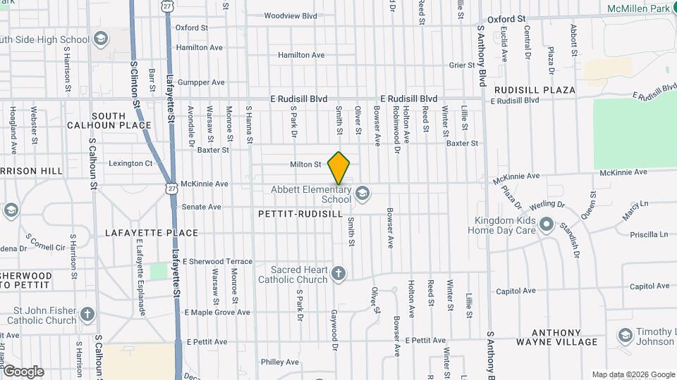 1026 McKinnie Ave Map and Location Details