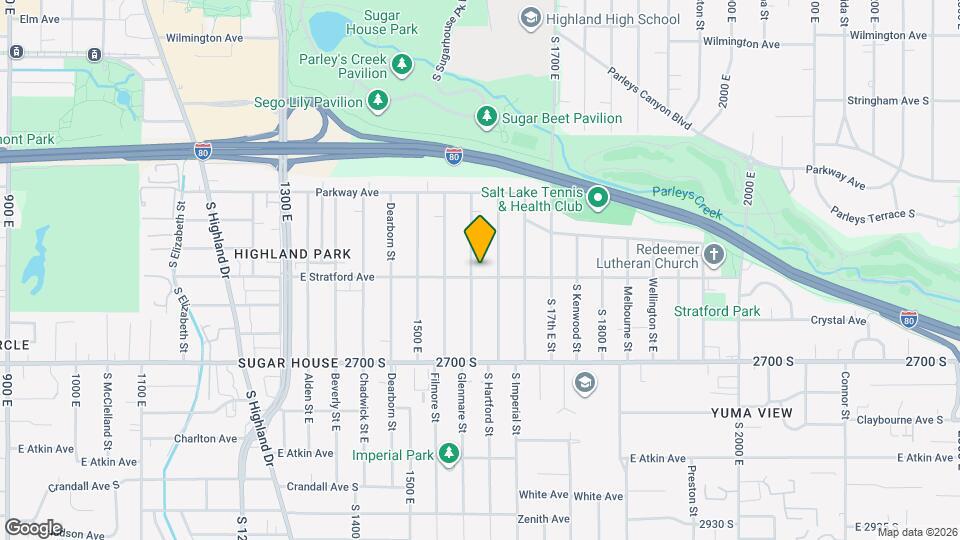 1583 E Stratford Ave Mapa y Detalles de la Ubicación