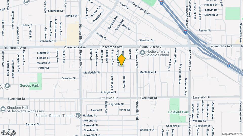 14513 Horst Ave Map and Location Details