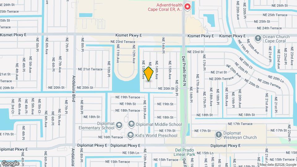 2010 NE 13th Pl Map and Location Details