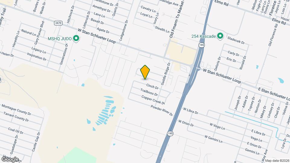 1403 Cinch Dr Map and Location Details