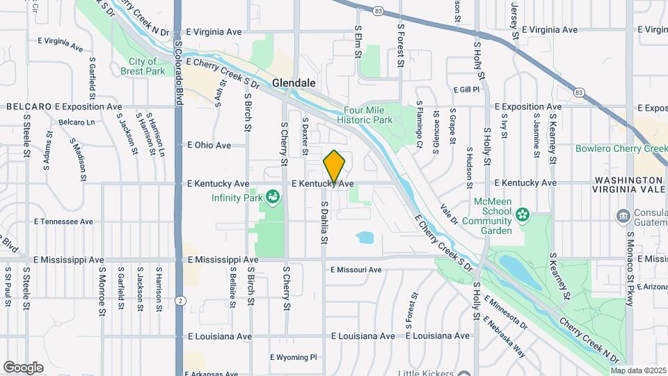 4806 E Kentucky Ave, Unit B Map and Location Details