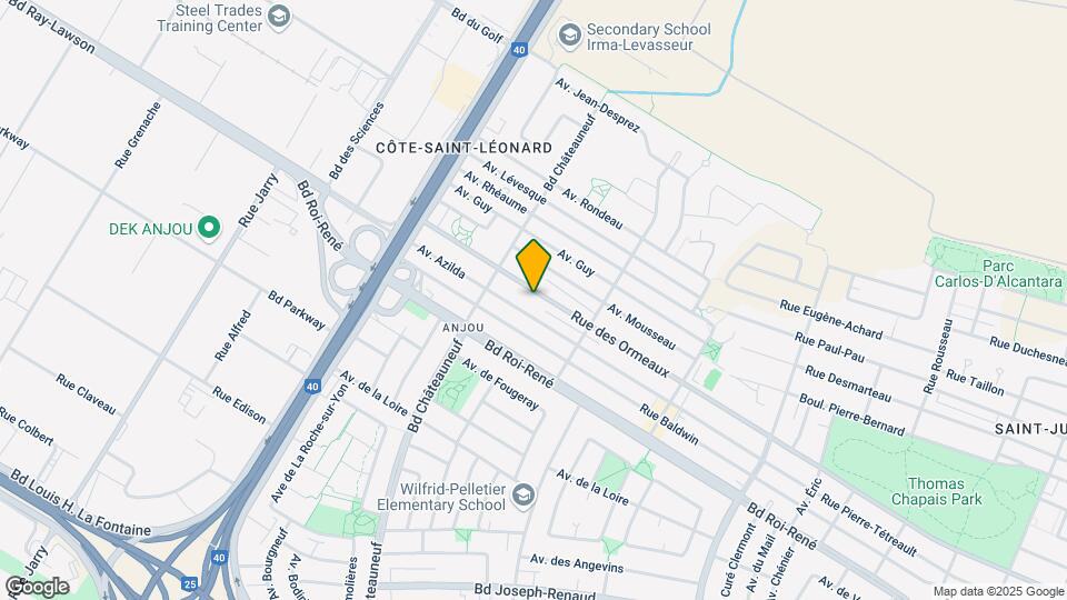 7430 des Ormeaux Av Map and Location Details