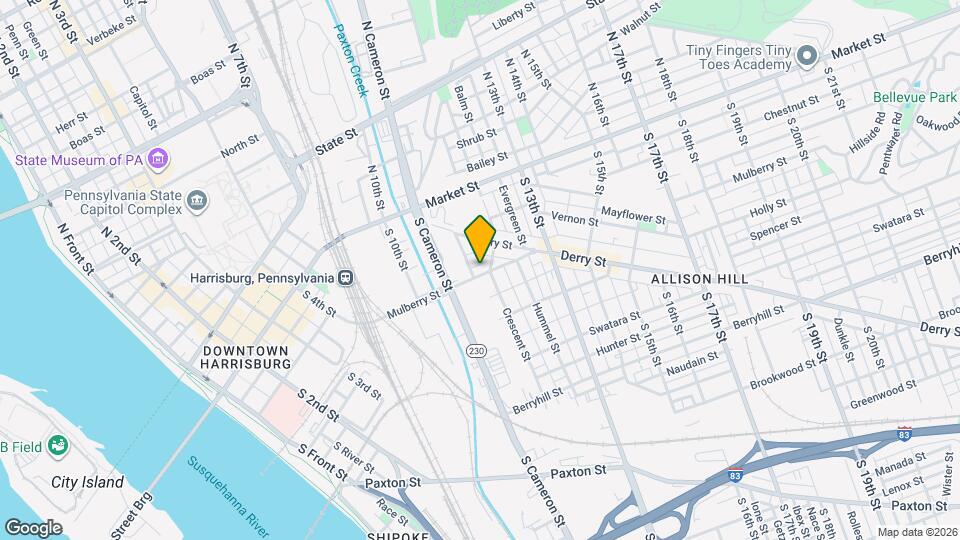 1158 Mulberry St Map and Location Details