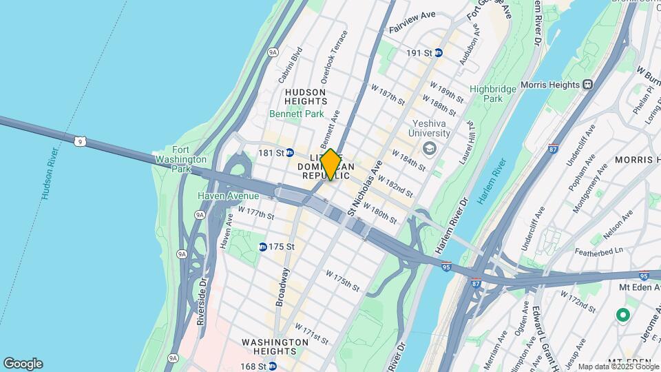 660 W 180th St Mapa y Detalles de la Ubicación
