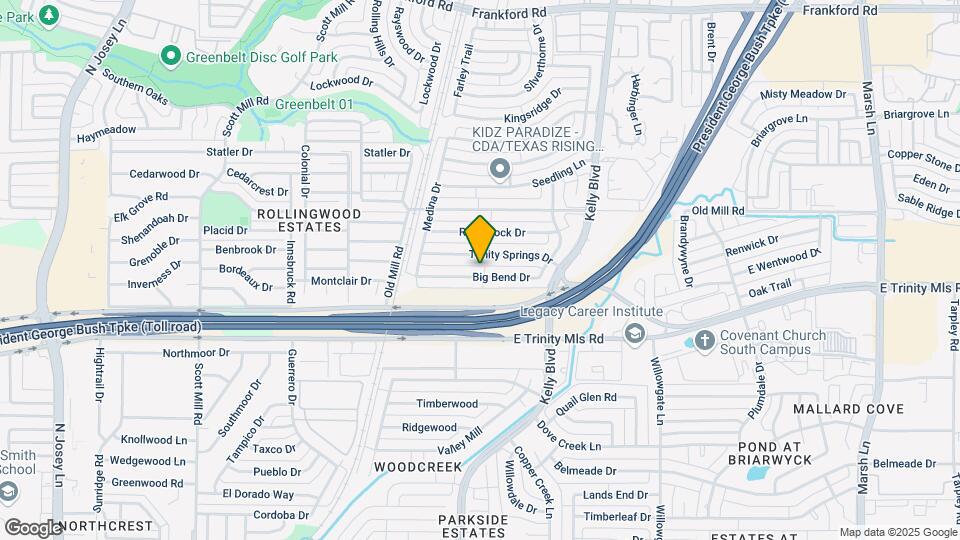 2223 Big Bend Dr Map and Location Details
