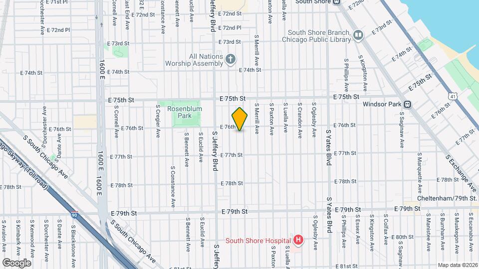 7612 S Clyde Ave Mapa y Detalles de la Ubicación