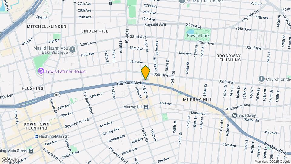 150-09 Northern Blvd Mapa y Detalles de la Ubicación