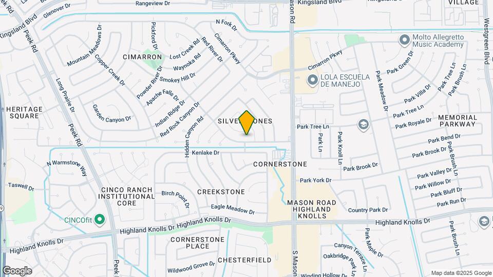 1203 Rock Canyon Dr Map and Location Details