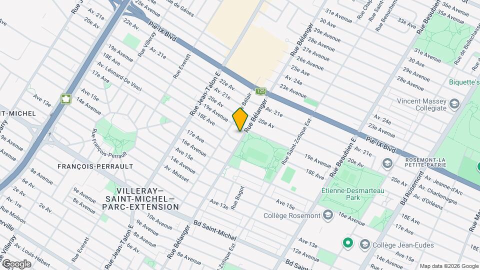 3815-3821 Belanger St Map and Location Details