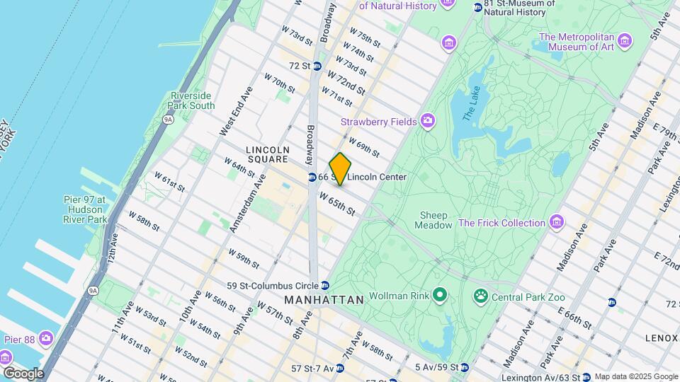 50 W 66th St Mapa y Detalles de la Ubicación