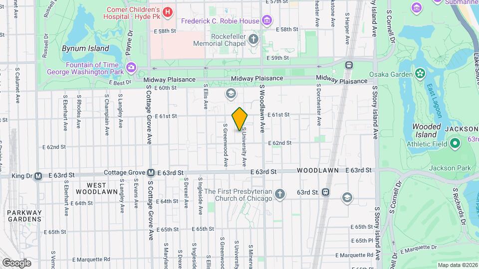 6142 S University Ave Map and Location Details