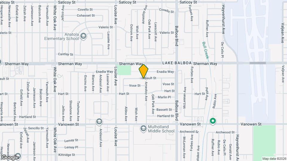 17106 Gault St Mapa y Detalles de la Ubicación
