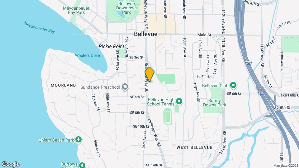 520 Bellevue Way SE Map and Location Details