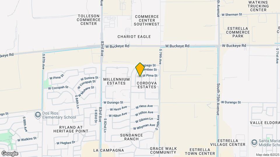 1612 S 80th Dr Mapa y Detalles de la Ubicación