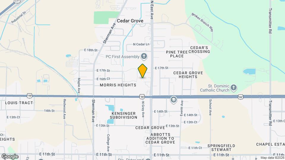 2623 E 16th St Map and Location Details