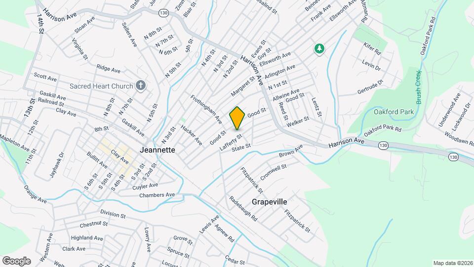 307 Lafferty St Mapa y Detalles de la Ubicación