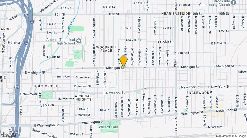 2107 E Michigan St Map and Location Details
