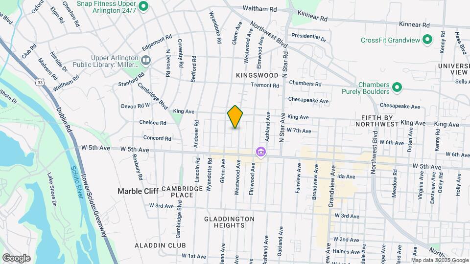1653 Westwood Ave Map and Location Details
