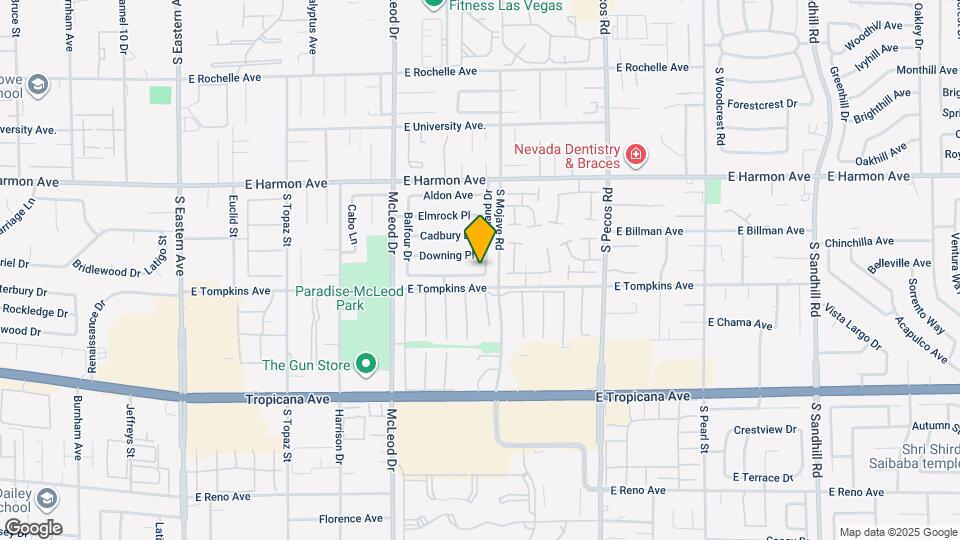3164 E Desmond Ave Map and Location Details