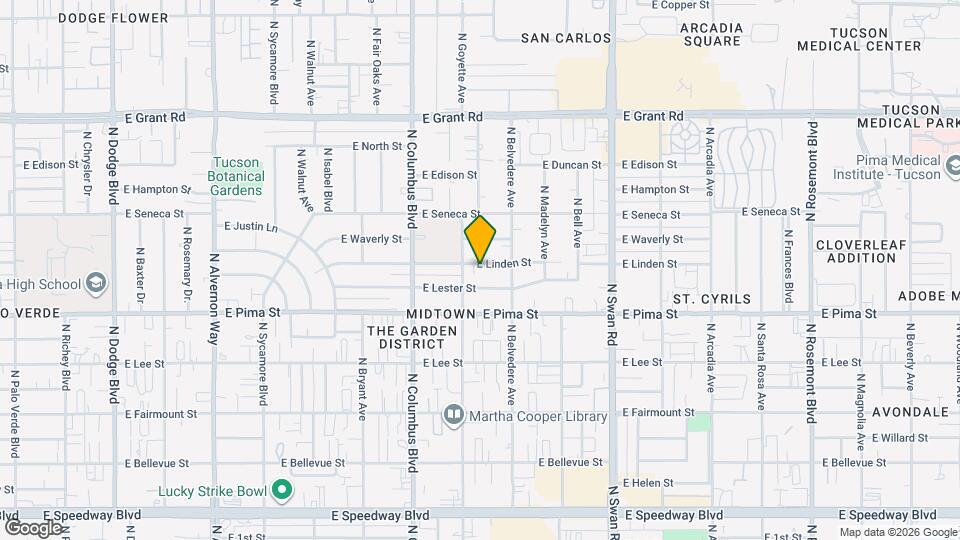 4426 E Linden St Mapa y Detalles de la Ubicación
