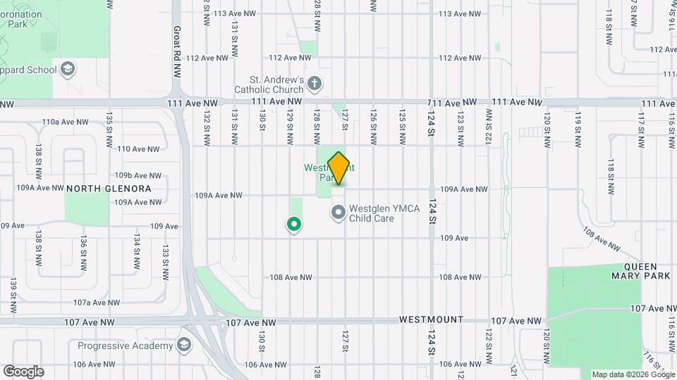 12708 109A Ave NW Map and Location Details