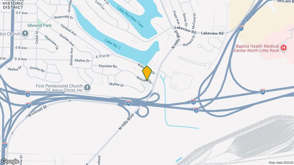 1616 Skyline Dr Map and Location Details