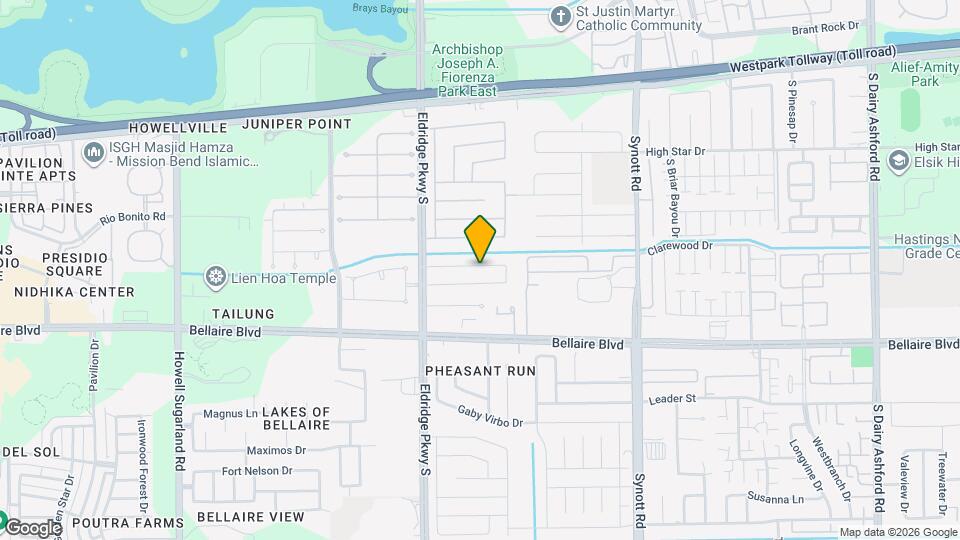 13431 Clarewood Dr Map and Location Details